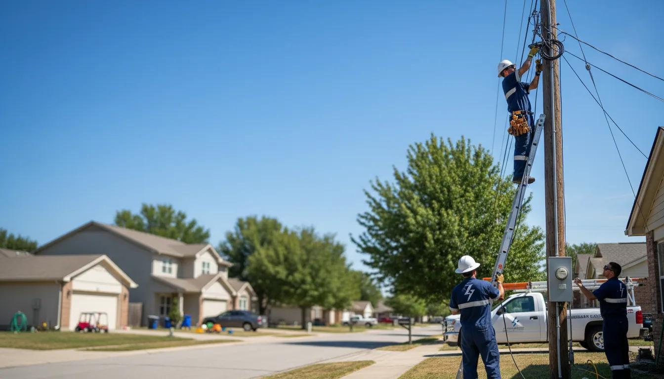 Residential electrician providing installation services in Milford Center, OH